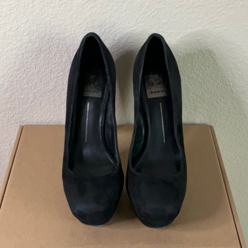 Dolce Vita Black Grechen Suede Plat